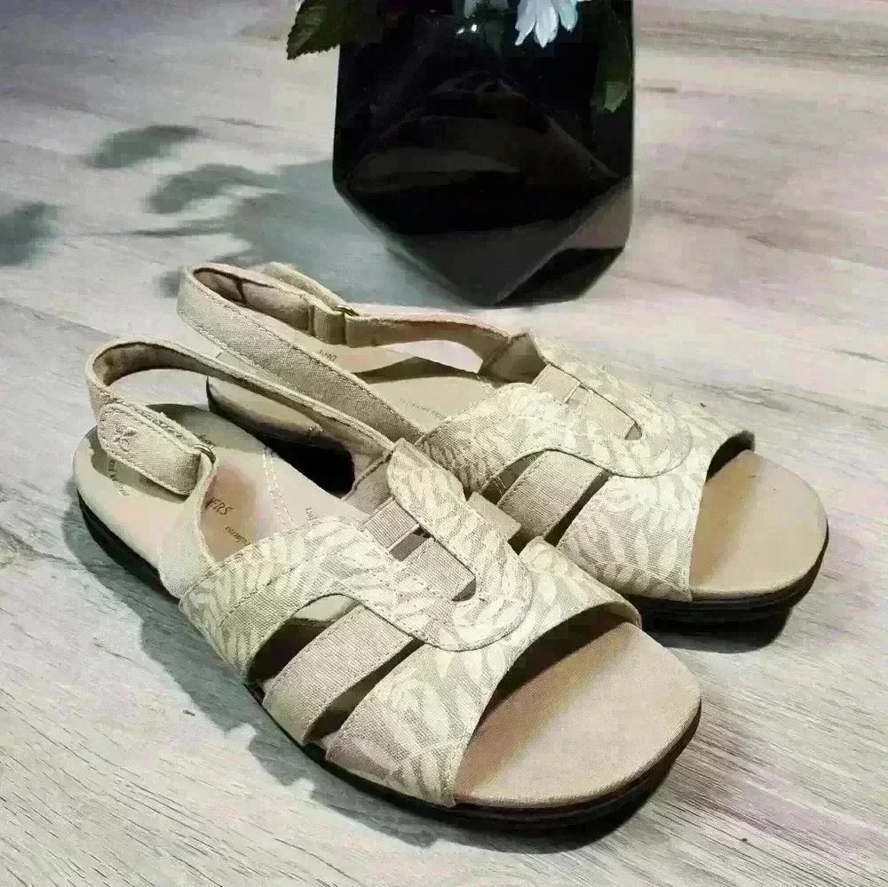 Grasshoppers Womens Open Toe Sling Back Sandals Platform Lightweight Comfy